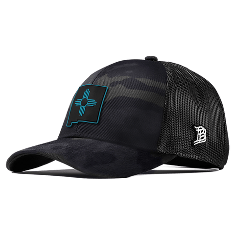 New Mexico Turquoise PVC Flexfit Snapback Trucker