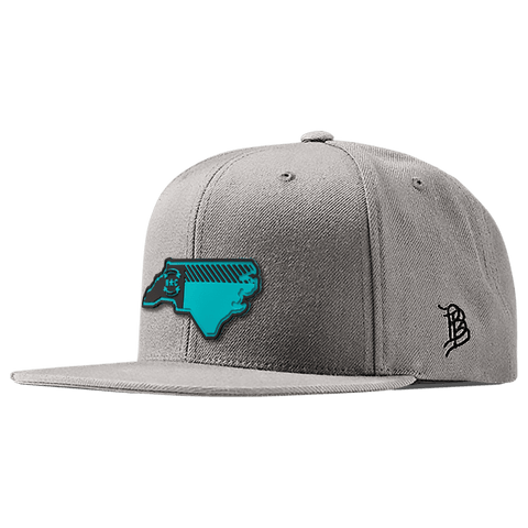 North Carolina Turquoise PVC Classic Snapback