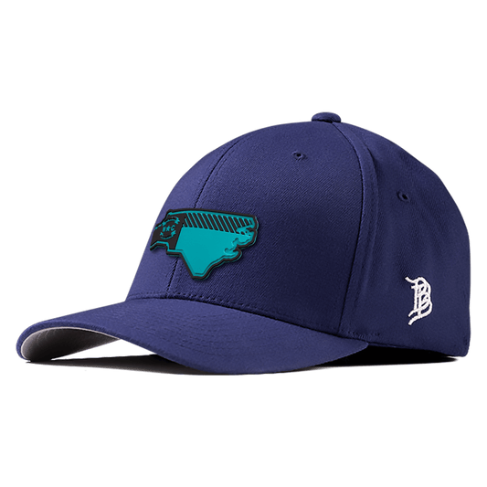 North Carolina Turquoise PVC Flexfit Fitted