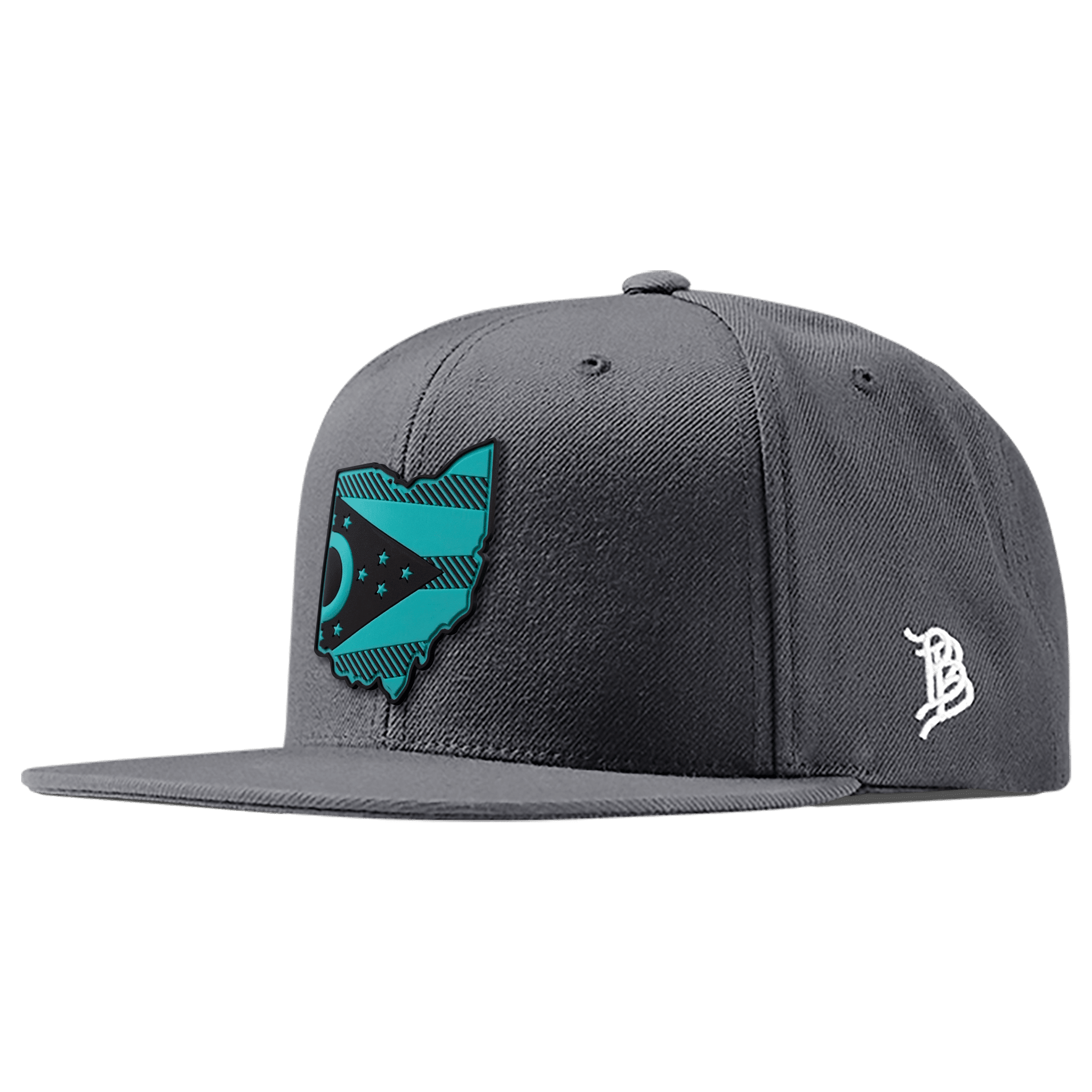 Ohio Turquoise PVC Classic Snapback