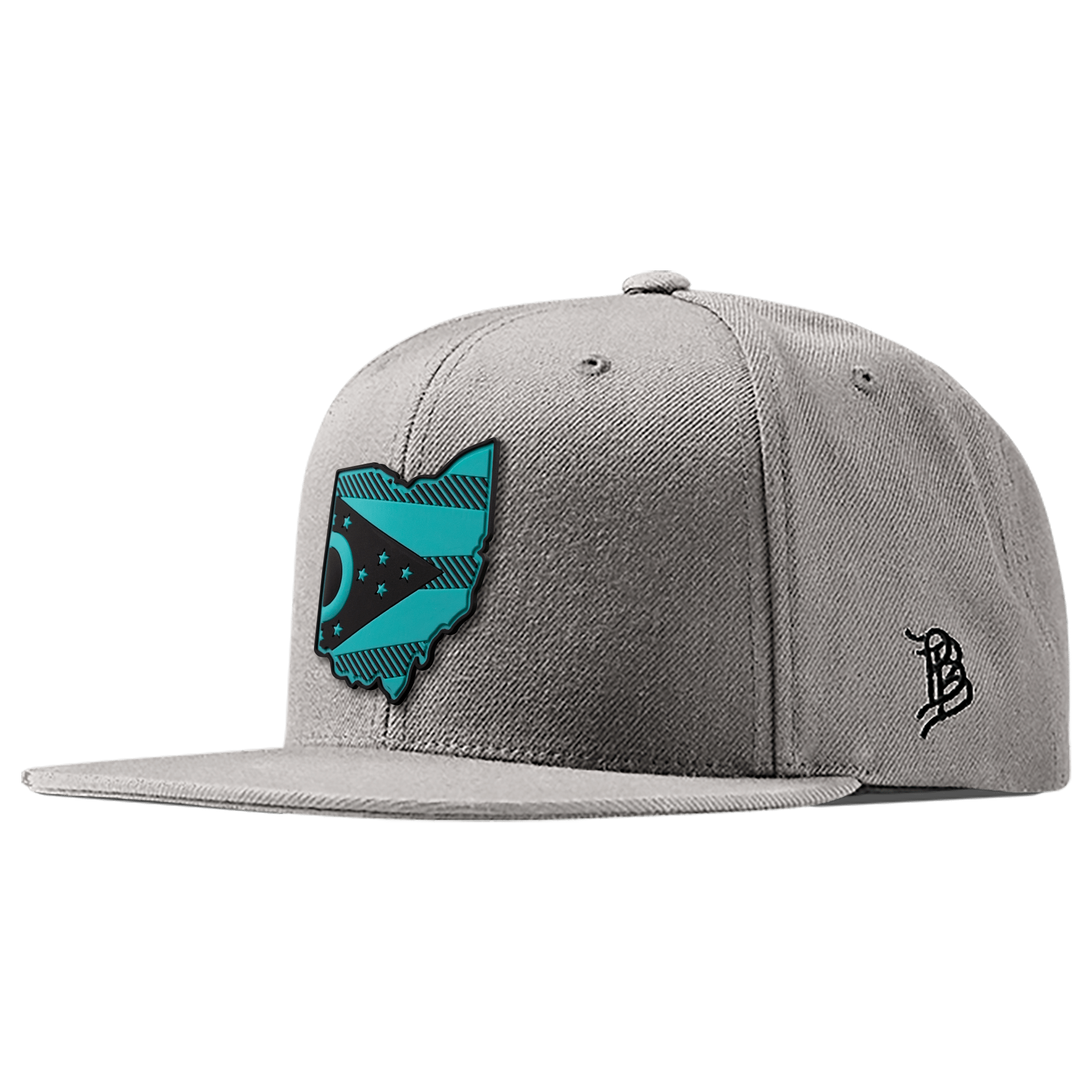 Ohio Turquoise PVC Classic Snapback