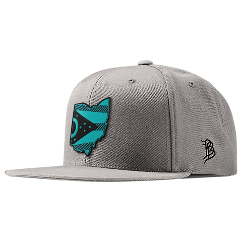 Ohio Turquoise PVC Classic Snapback