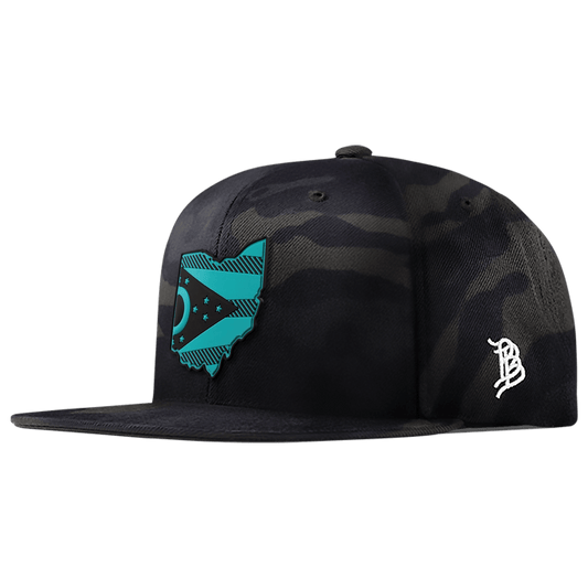 Ohio Turquoise PVC Classic Snapback