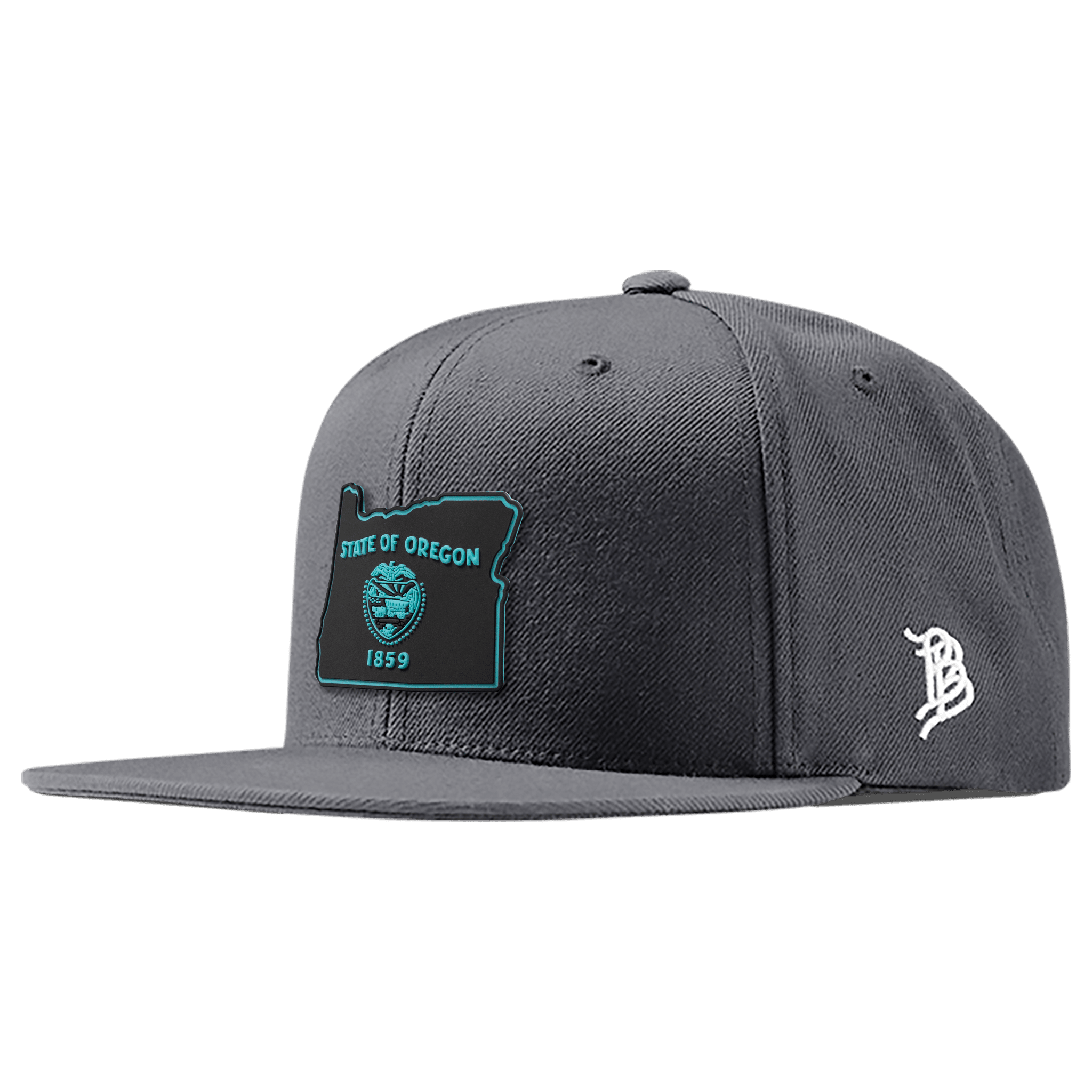 Oregon Turquoise PVC Classic Snapback