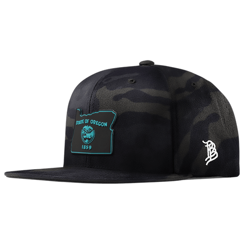 Oregon Turquoise PVC Classic Snapback