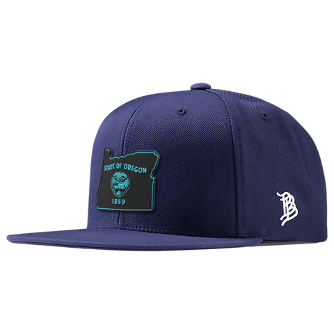 Oregon Turquoise PVC Classic Snapback