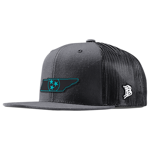 Tennessee Turquoise PVC Flat Trucker