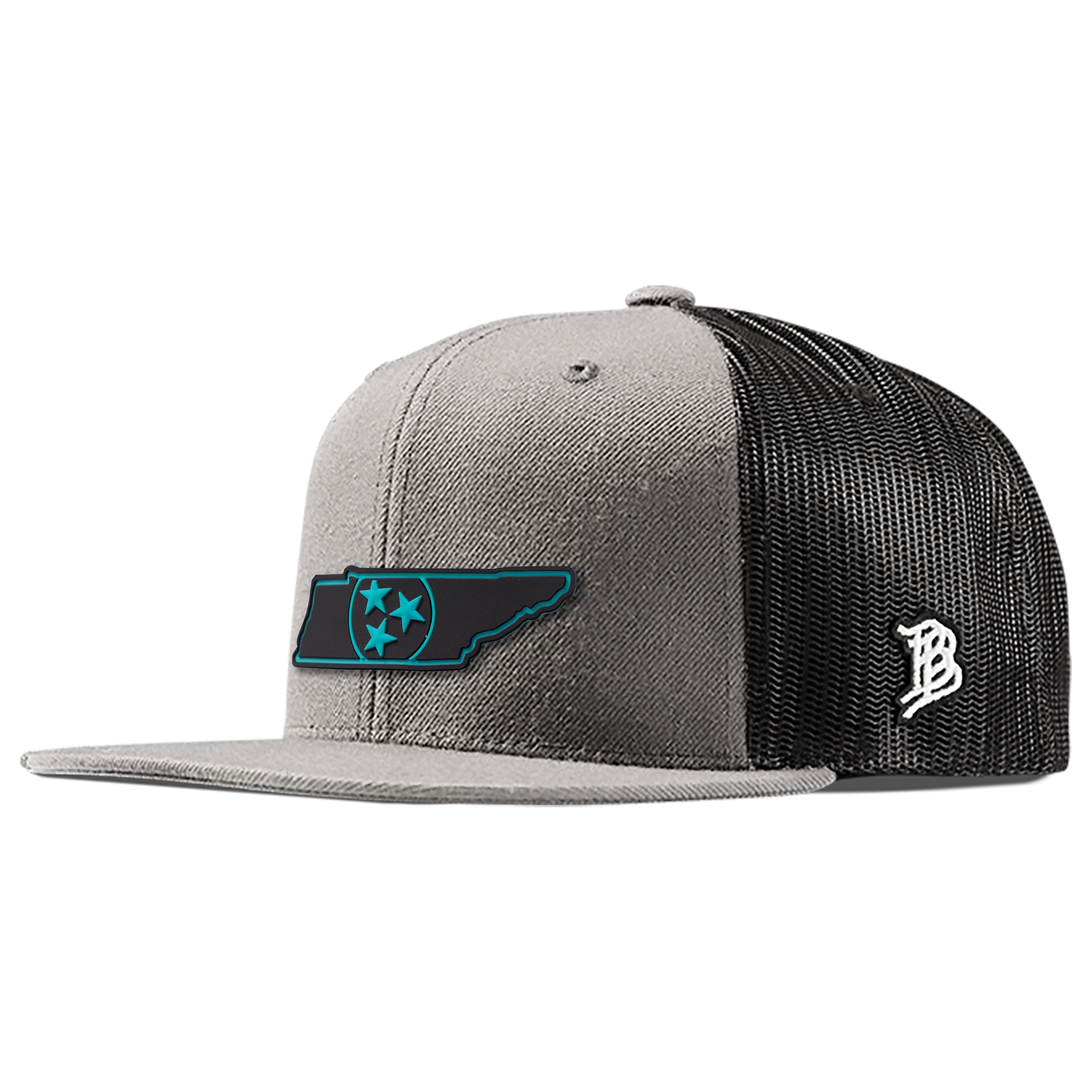 Tennessee Turquoise PVC Flat Trucker