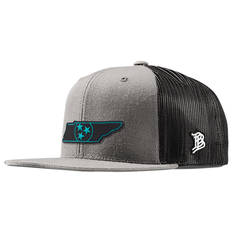 Tennessee Turquoise PVC Flat Trucker