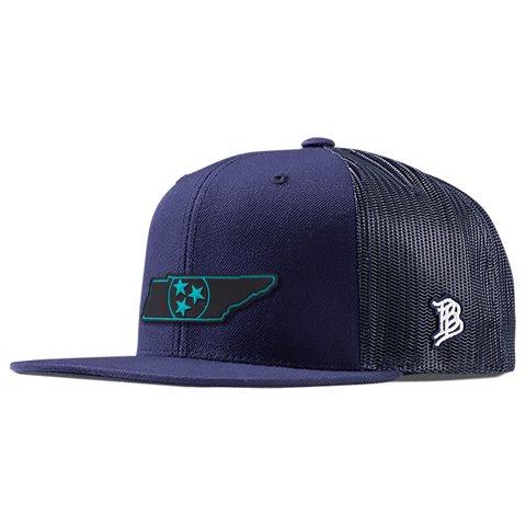 Tennessee Turquoise PVC Flat Trucker