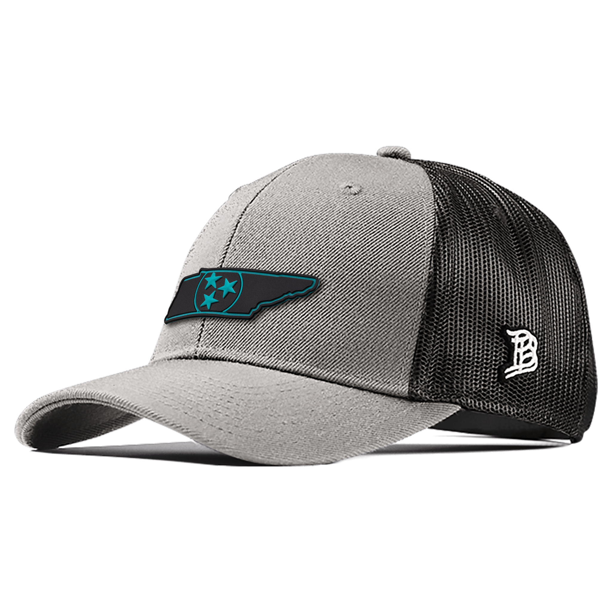 Tennessee Turquoise PVC Curved Trucker