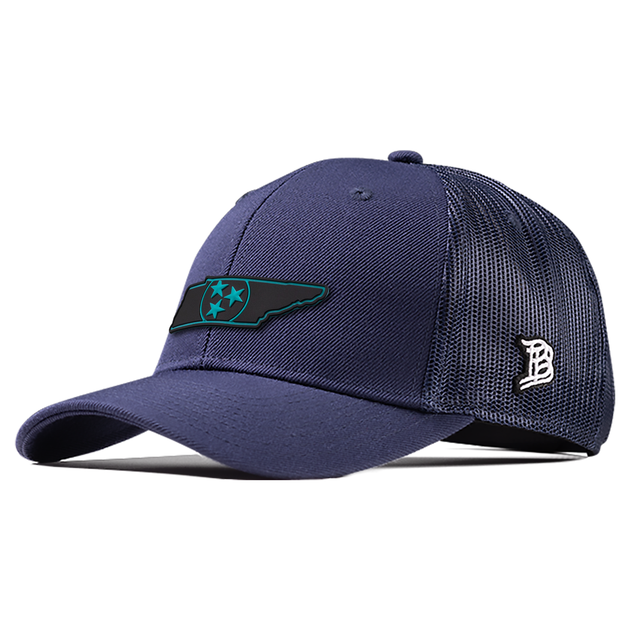 Tennessee Turquoise PVC Curved Trucker