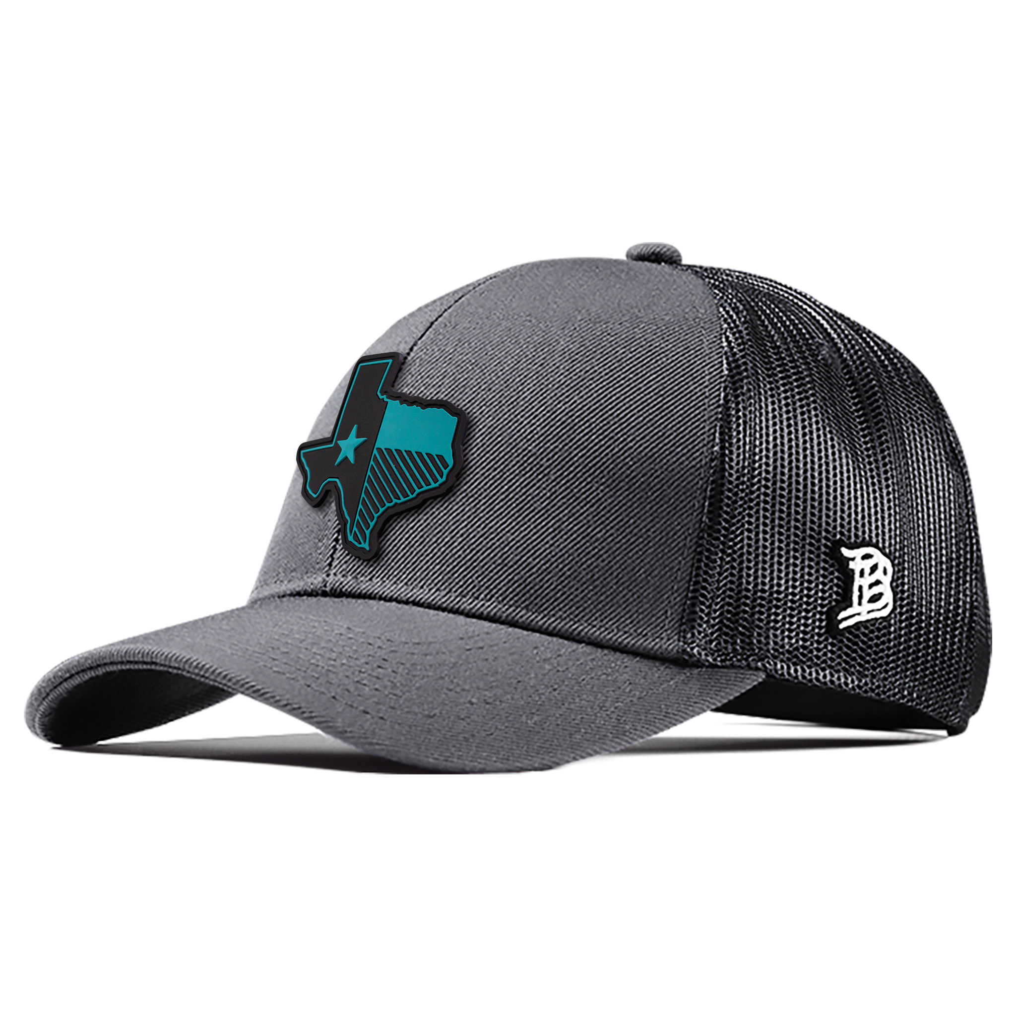 Texas Turquoise PVC Flexfit Snapback Trucker