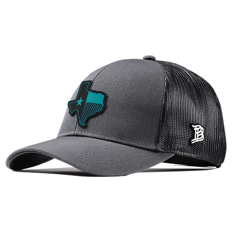 Texas Turquoise PVC Flexfit Snapback Trucker