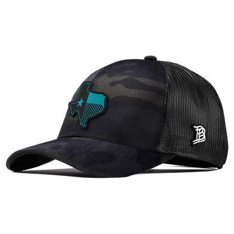 Texas Turquoise PVC Flexfit Snapback Trucker