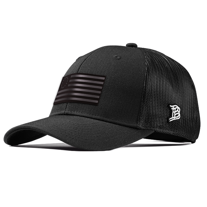 1776 Midnight Curved Trucker