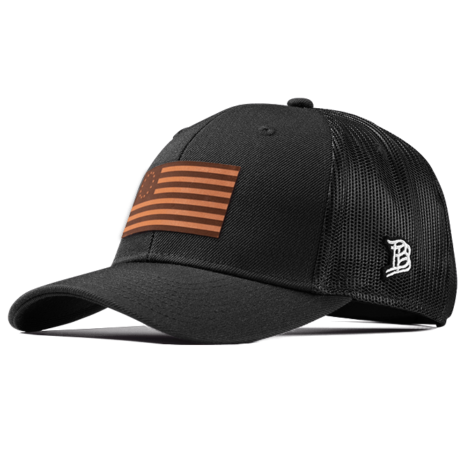 1776 Curved Trucker Black