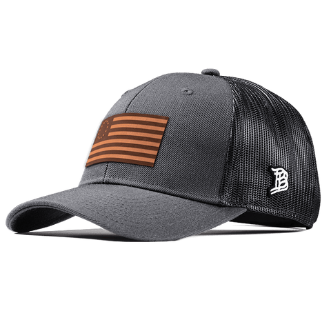 1776 Curved Trucker Charcoal
