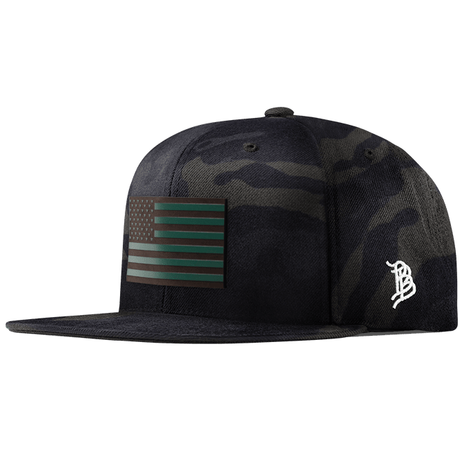 Old Glory Green Classic Snapback