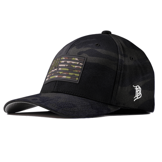 Green Camo Glory PVC Flexfit Fitted