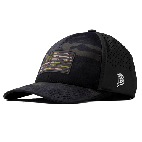 Green Camo Glory PVC Curved Performance