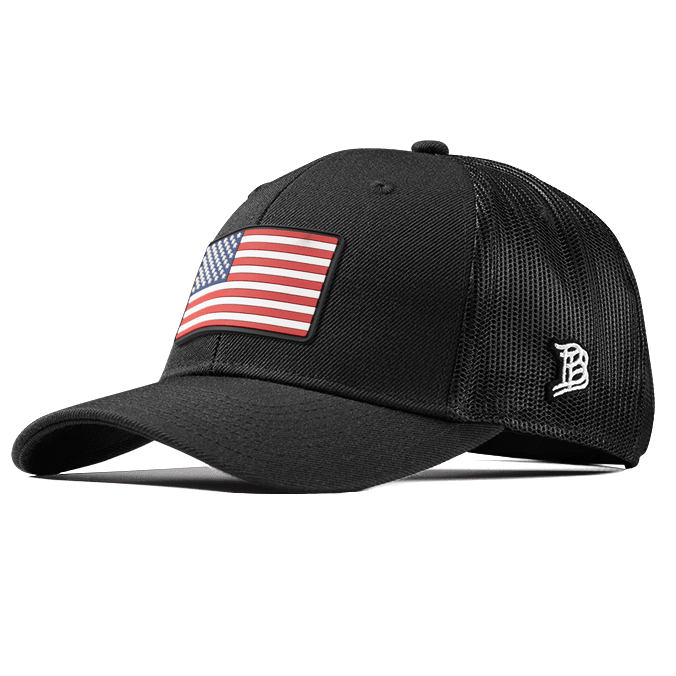 Old Glory PVC Curved Trucker