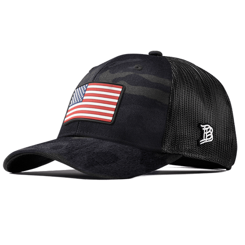 Old Glory PVC Curved Trucker Multicam