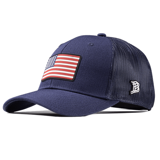 Old Glory PVC Curved Trucker