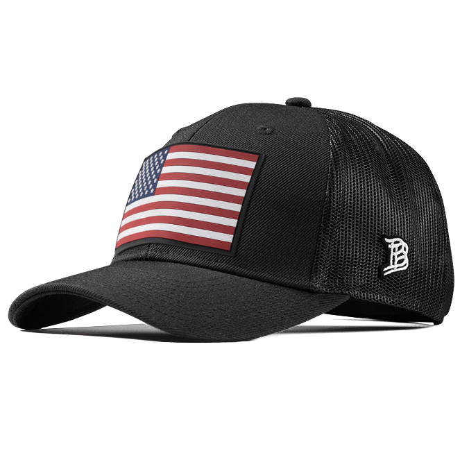 Old Glory Salute PVC Curved Trucker