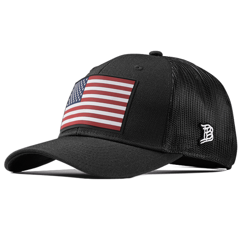 Old Glory Salute PVC Curved Trucker