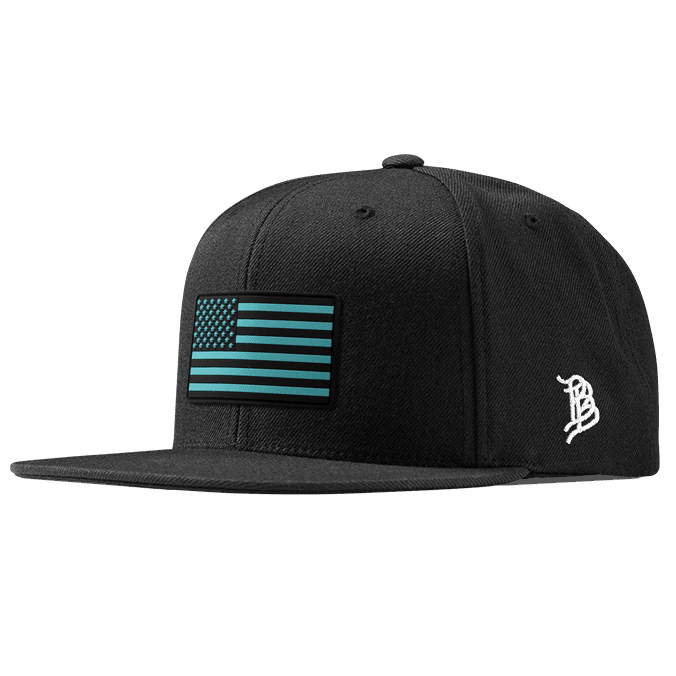 Old Glory Turquoise PVC Classic Snapback