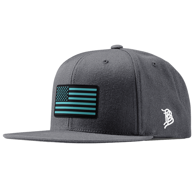 Old Glory Turquoise PVC Classic Snapback