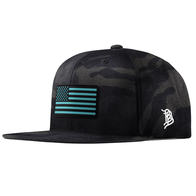 Old Glory Turquoise PVC Classic Snapback