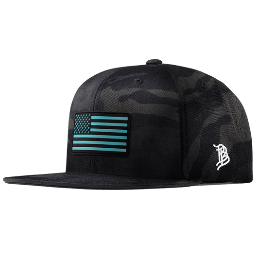 Old Glory Turquoise PVC Classic Snapback