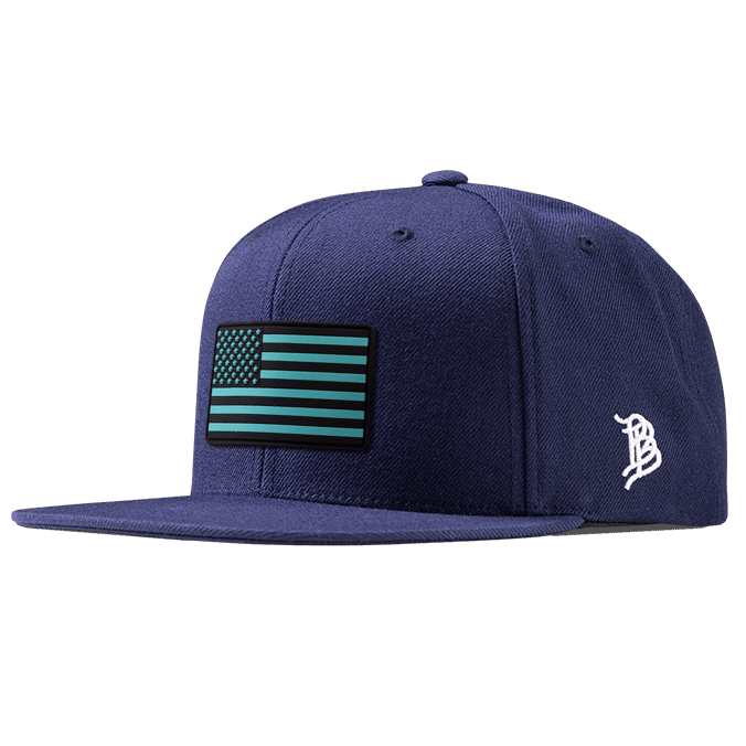 Old Glory Turquoise PVC Classic Snapback