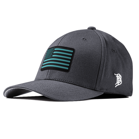 Old Glory Turquoise PVC Flexfit Fitted