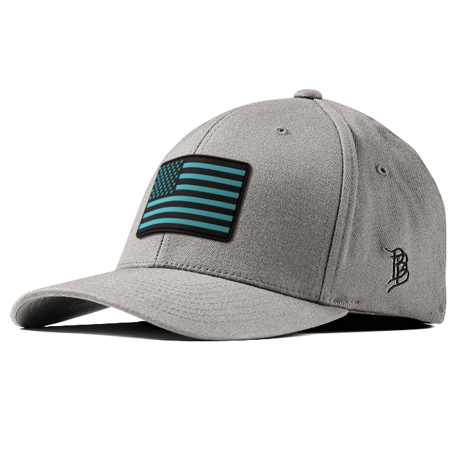 Old Glory Turquoise PVC Flexfit Fitted