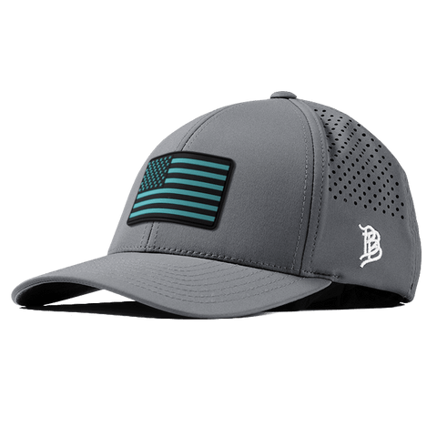 Old Glory Turquoise PVC Curved Performance