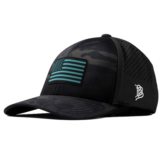 Old Glory Turquoise PVC Curved Performance