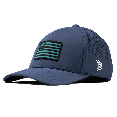 Old Glory Turquoise PVC Curved Performance