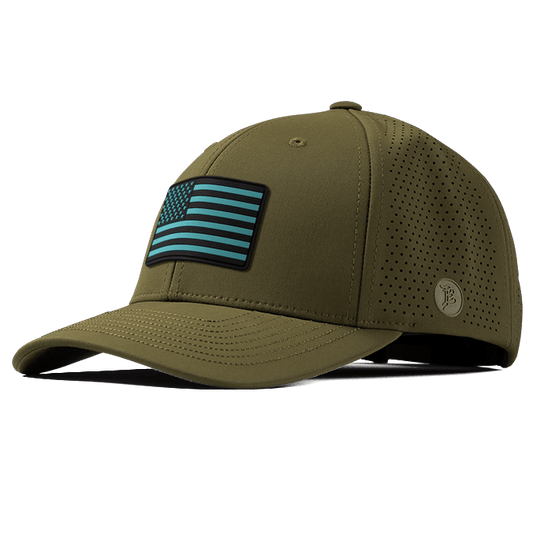 Old Glory Turquoise PVC Elite Curved
