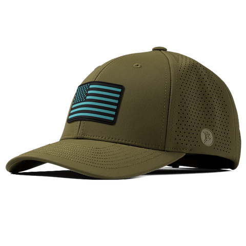 Old Glory Turquoise PVC Elite Curved