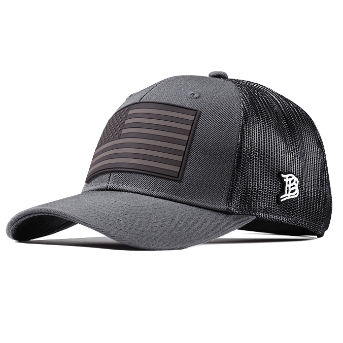 Salute Midnight PVC Curved Trucker Charcoal 