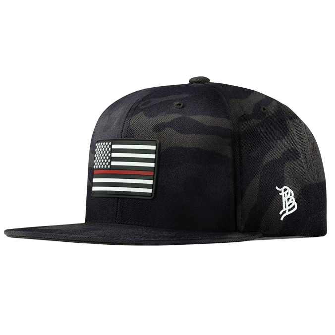 Thin Red Line PVC Classic Snapback