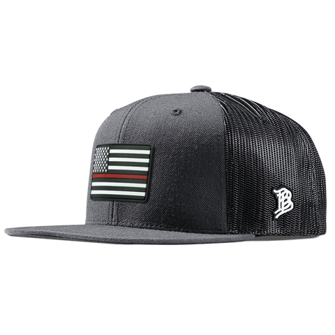 Thin Red Line PVC Flat Trucker