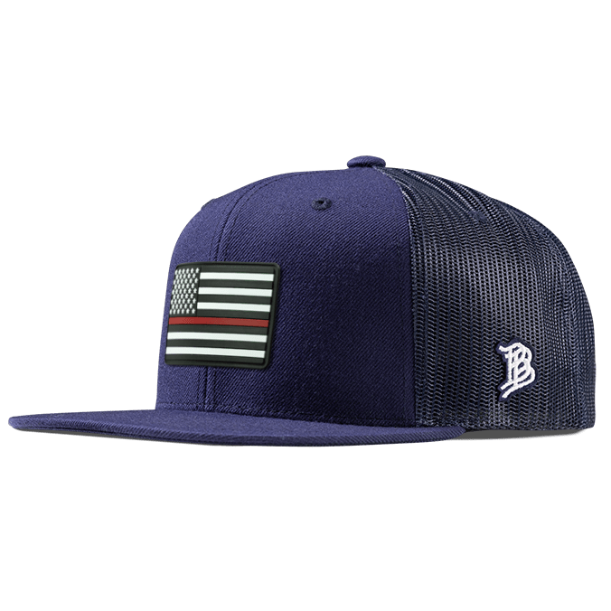 Thin Red Line PVC Flat Trucker