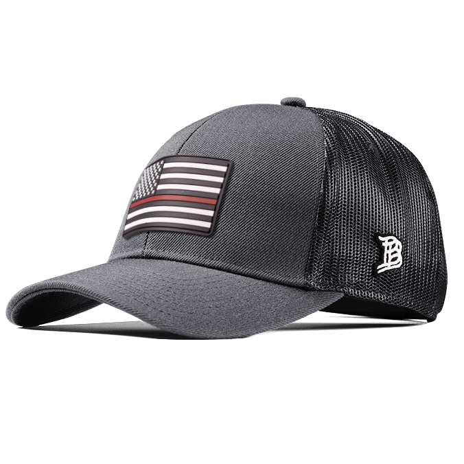 Thin Red Line PVC Flexfit Snapback Trucker