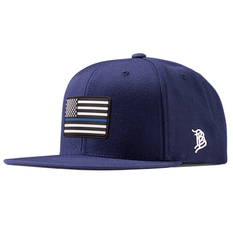 Thin Blue Line PVC Classic Snapback