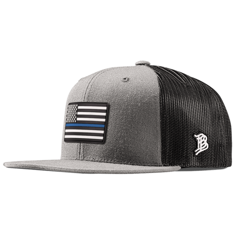 Thin Blue Line PVC Flat Trucker