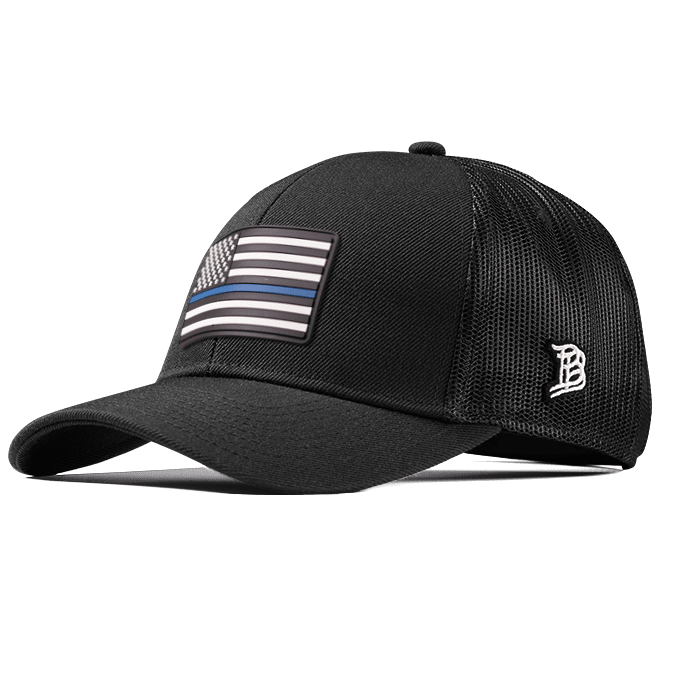Thin Blue Line PVC Flexfit Snapback Trucker